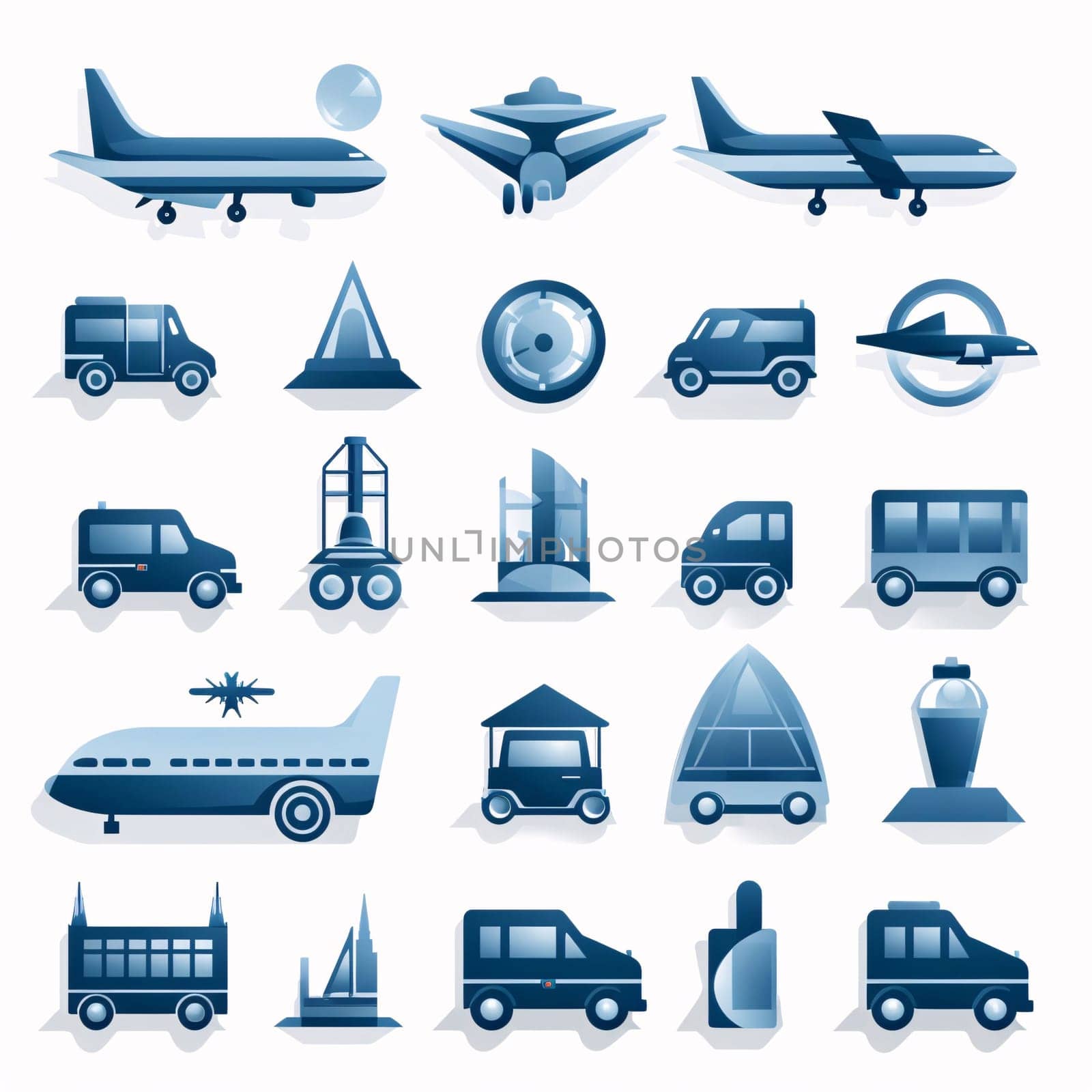 New icons collection: Transport icons set with airplane, bus, truck, plane, train, plane, ship, truck, bus, ship, bus, helicopter, airplane, ship, ship, ship, ship, ship, car, ship.