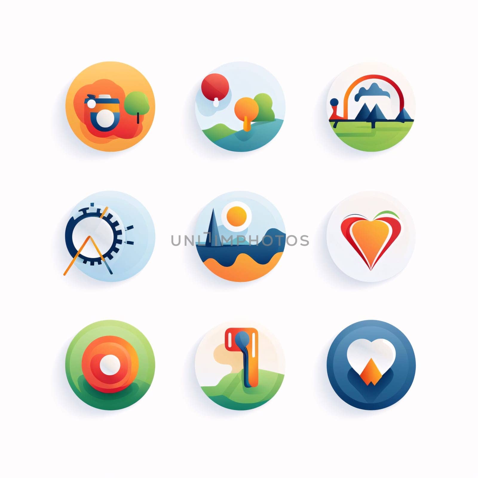 New icons collection: Camping icons set in flat style. Vector illustration for web design