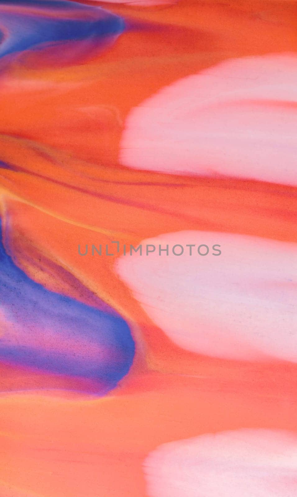 Flowing waves of bright pink and yellow blend seamlessly, evoking the fresh energy fluidity of watercolor artistry.