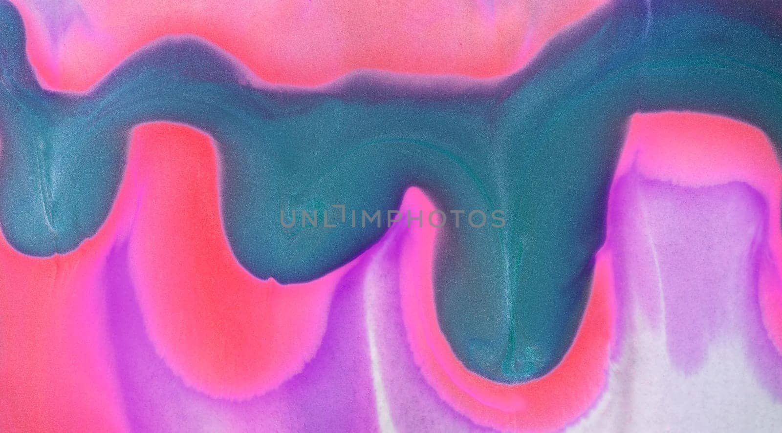 A fascinating combination of orange and blue shades of acrylic paint. Abstract background for websites, applications, invitations, business cards.