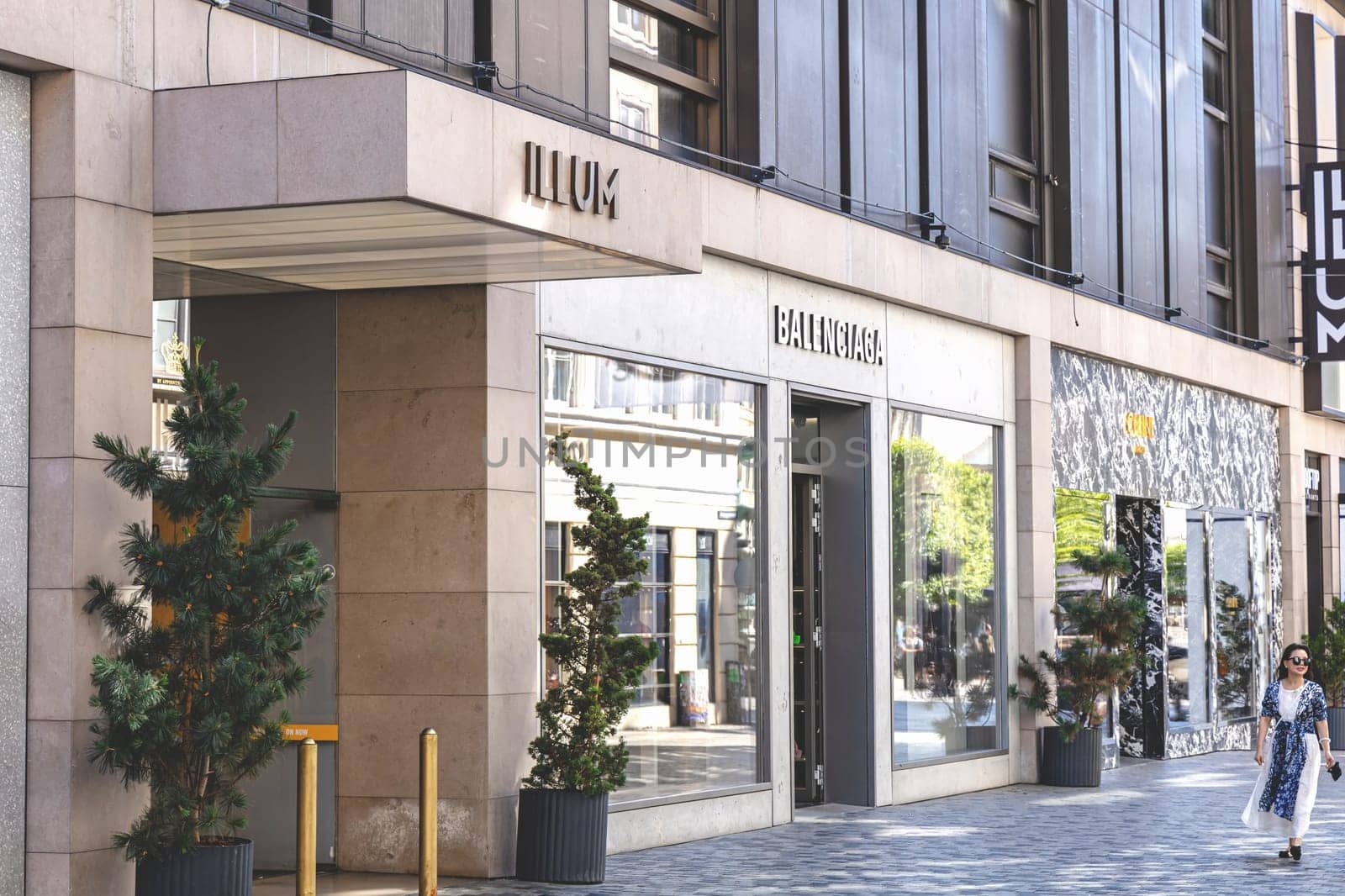 Illum fashion shopping center with expensive brands in Copenhagen, Denmark - September 1, 2023