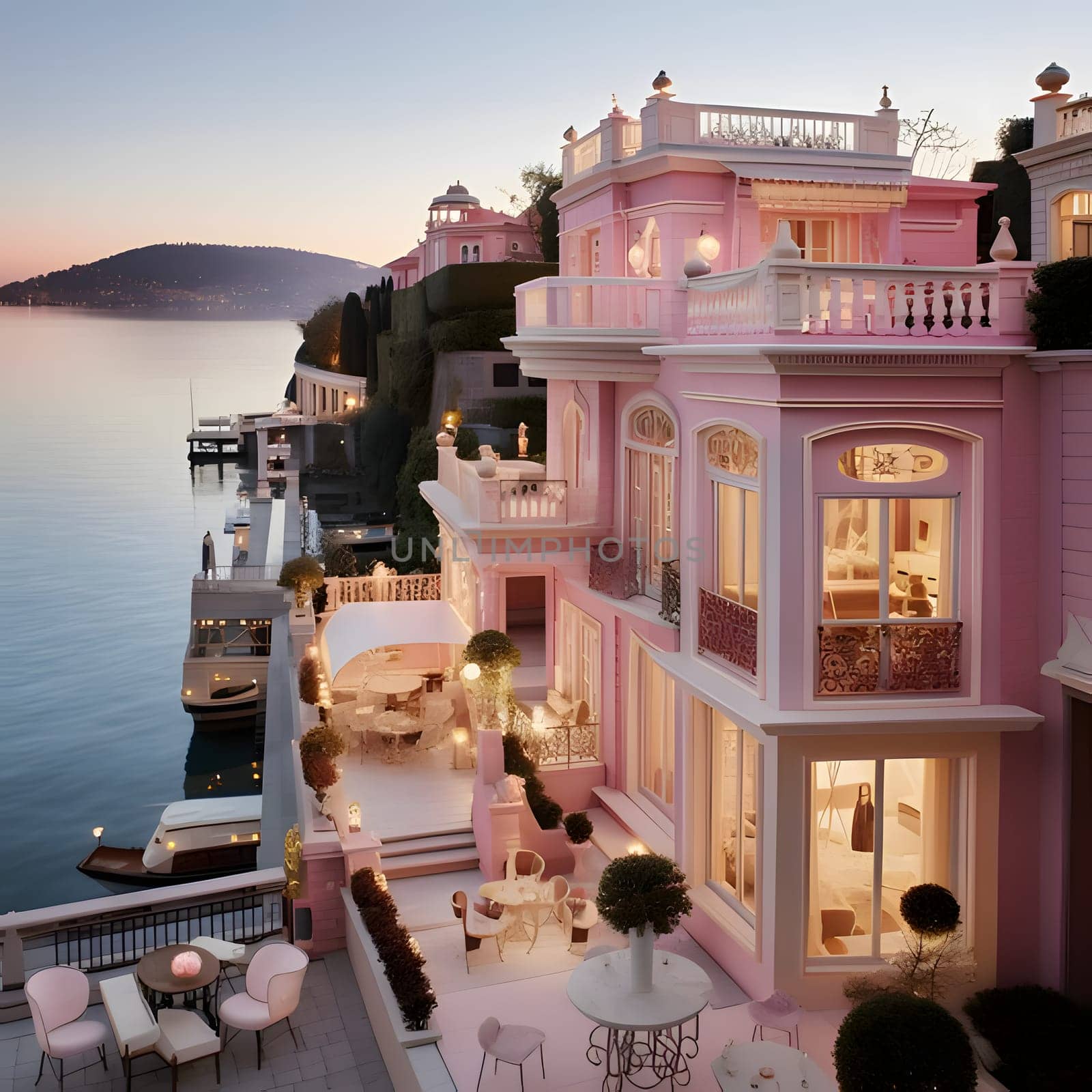 A luxurious pink haven with barbie-style stores. by ThemesS