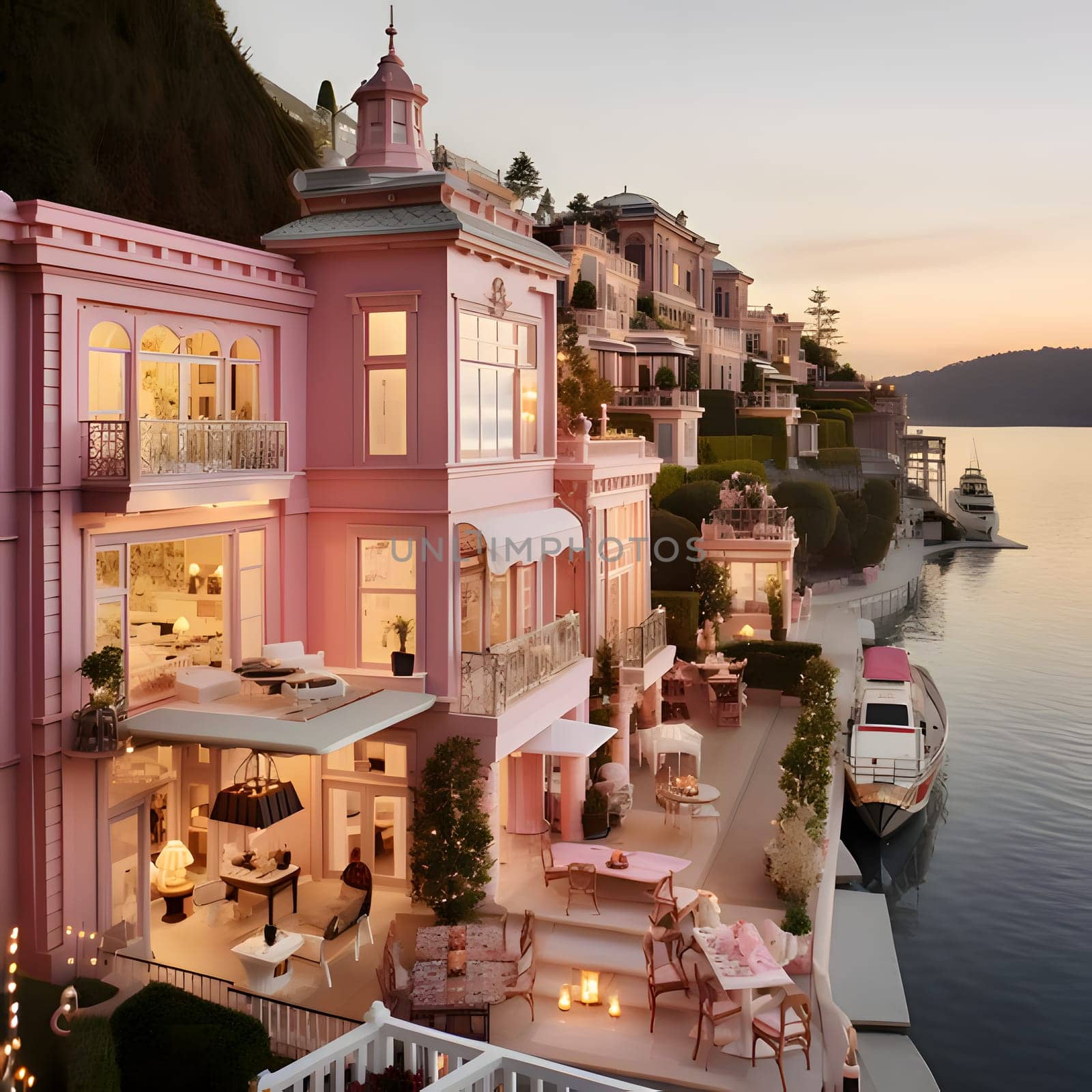 A luxurious pink haven with barbie-style stores. by ThemesS