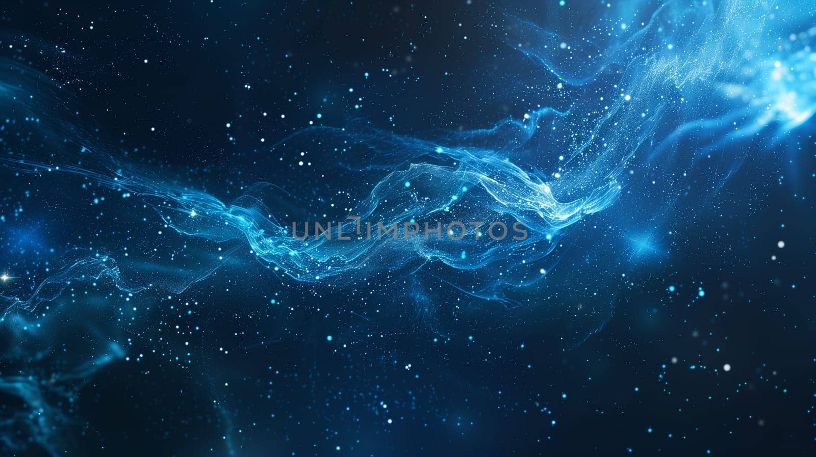 Beautiful 3d background with colorful waves and particles. High quality illustration