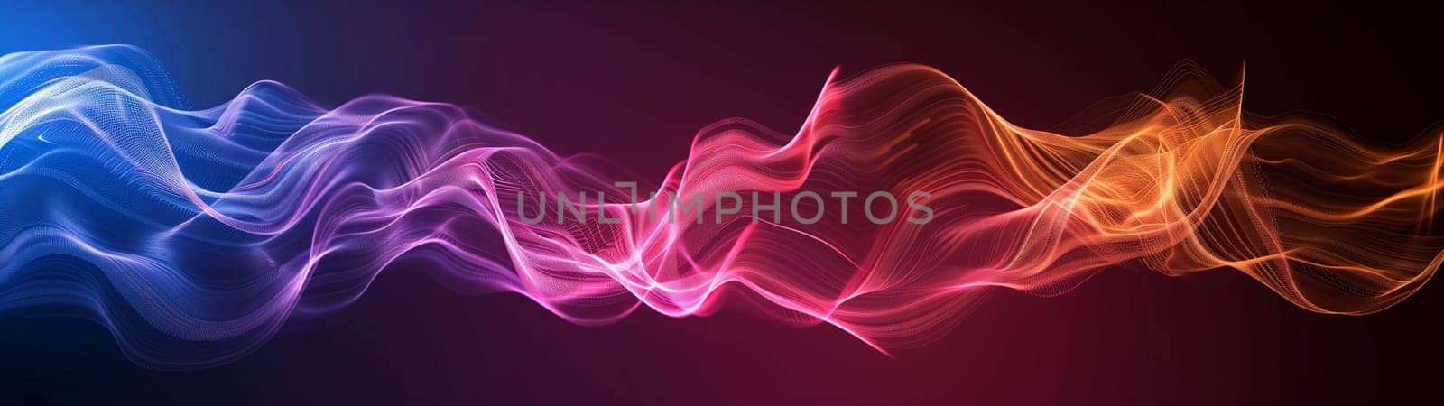 Beautiful 3d background with colorful waves and particles. High quality illustration