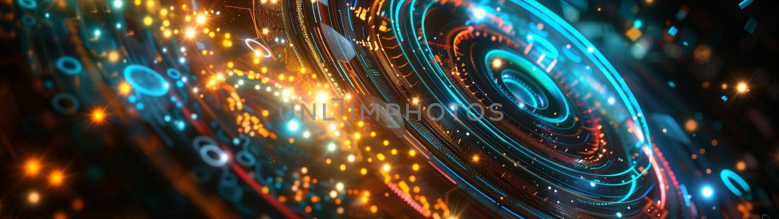 Abstract futuristic 3d background with technology. High quality illustration