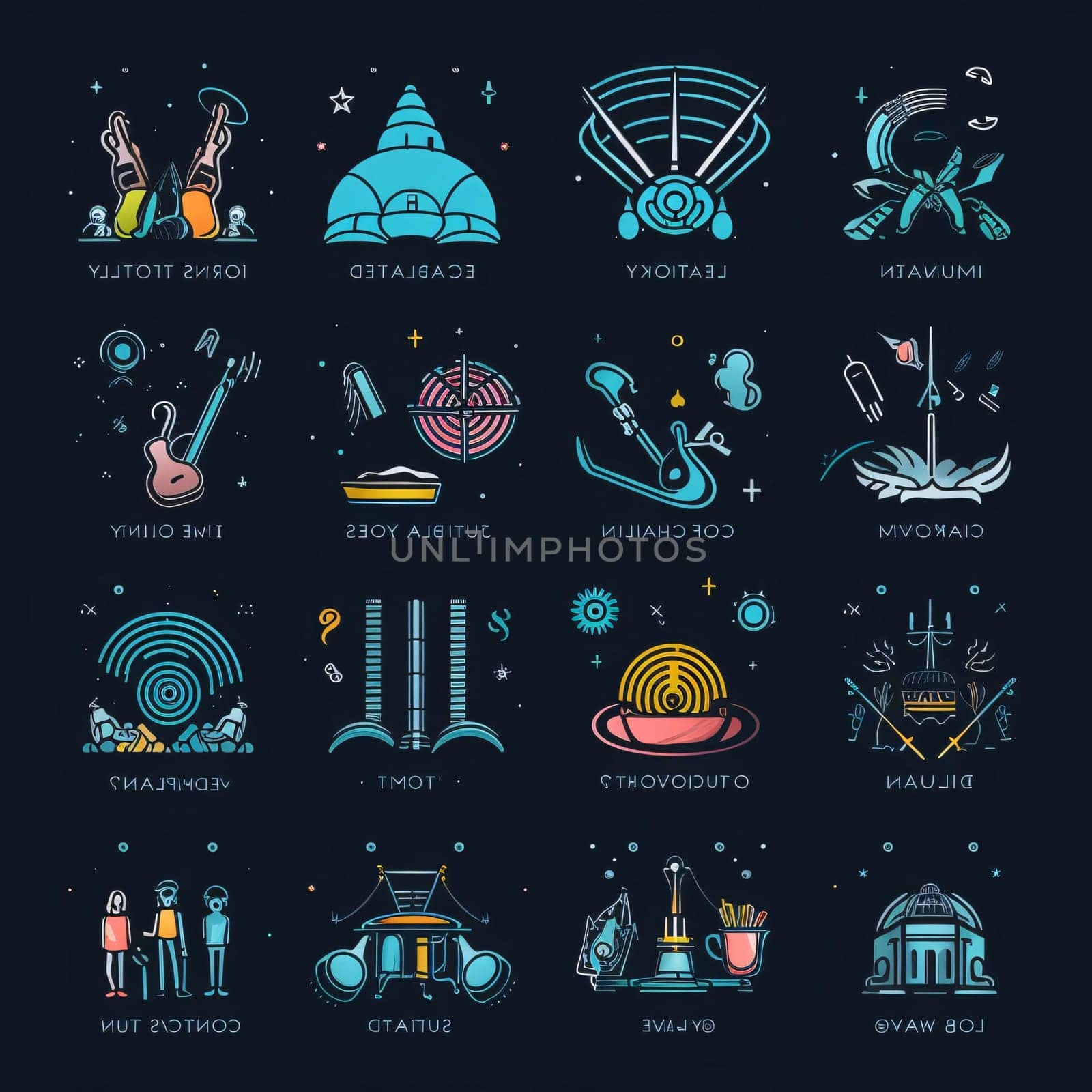 New icons collection: Set of vector linear icons on the theme of travel and tourism.