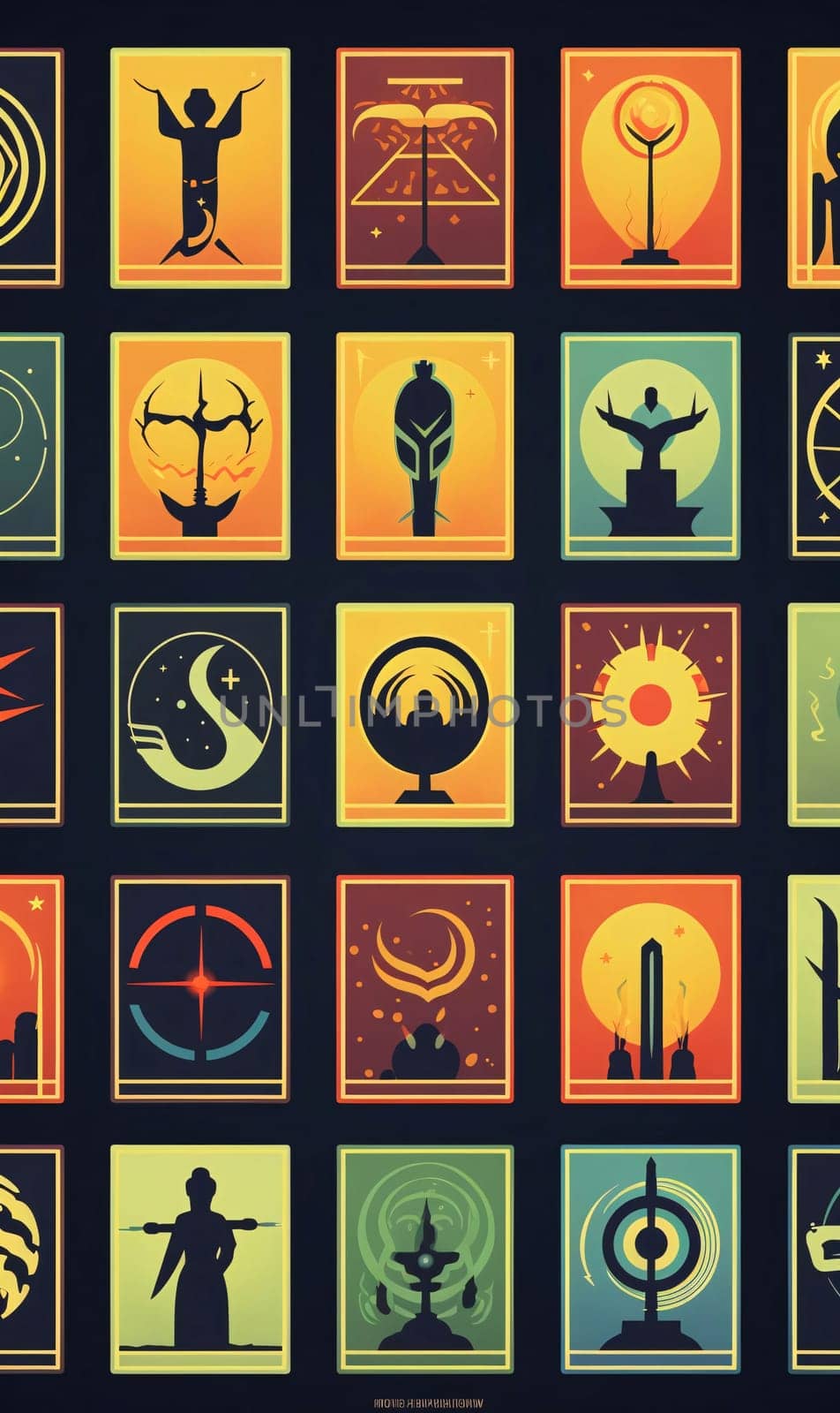 New icons collection: Set of vector icons in retro style on the theme of the ancient world.