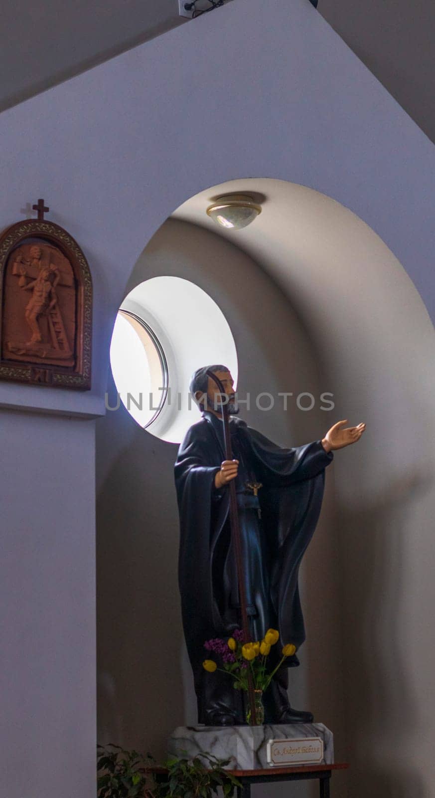 Monument to the Jesus at the Roman catholic church