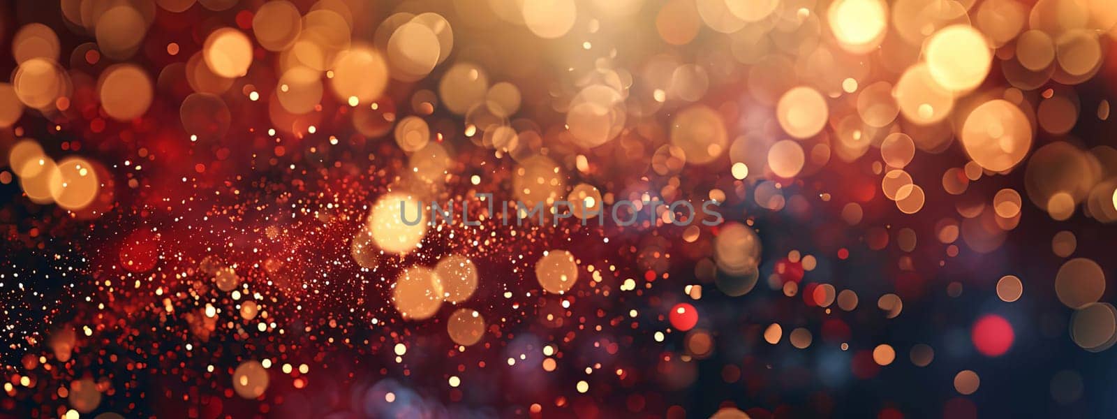 Different beautiful bokeh gold. Selective focus. Holiday.
