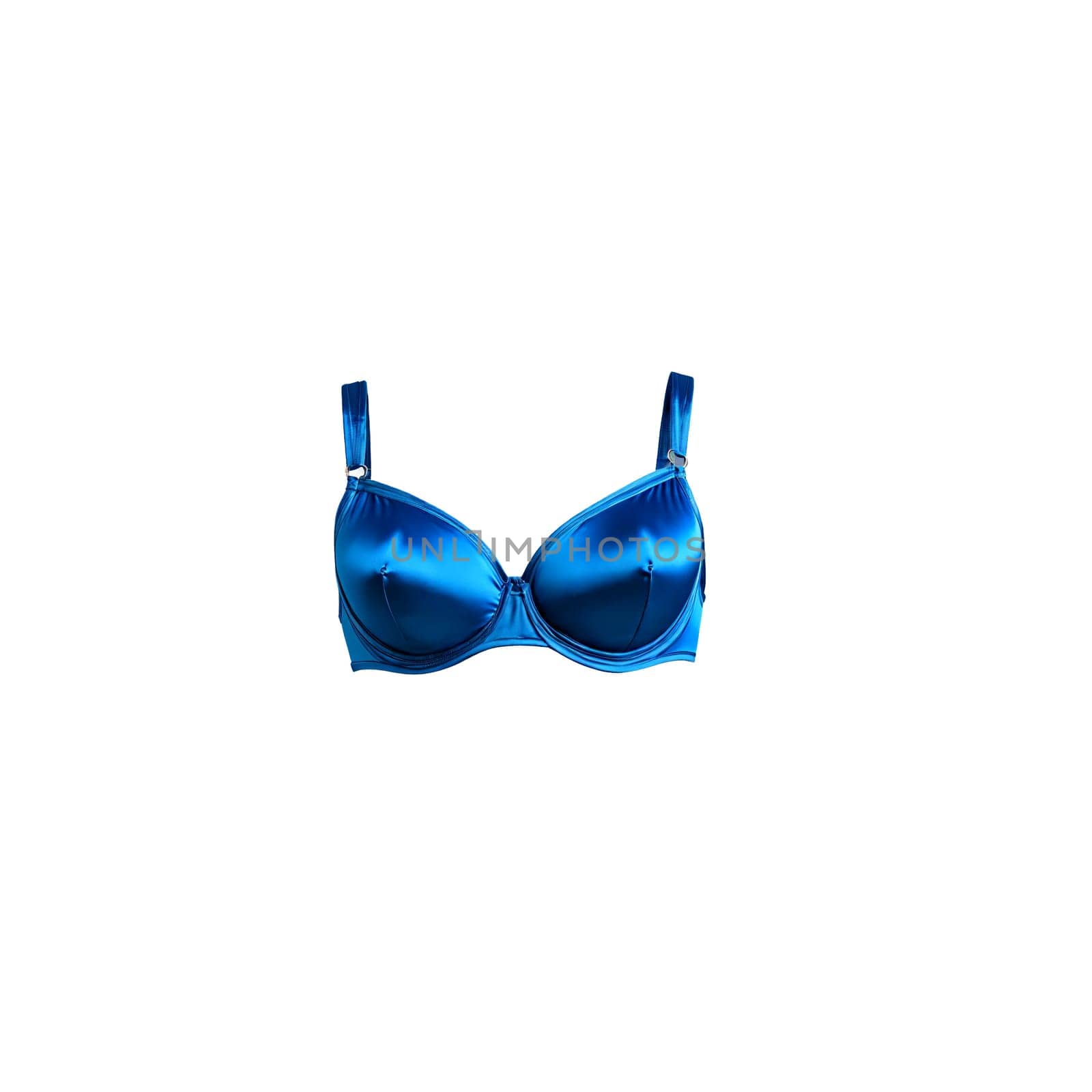 Electric Blue Satin Bra An electric blue satin bra with a bold vibrant color featuring by panophotograph