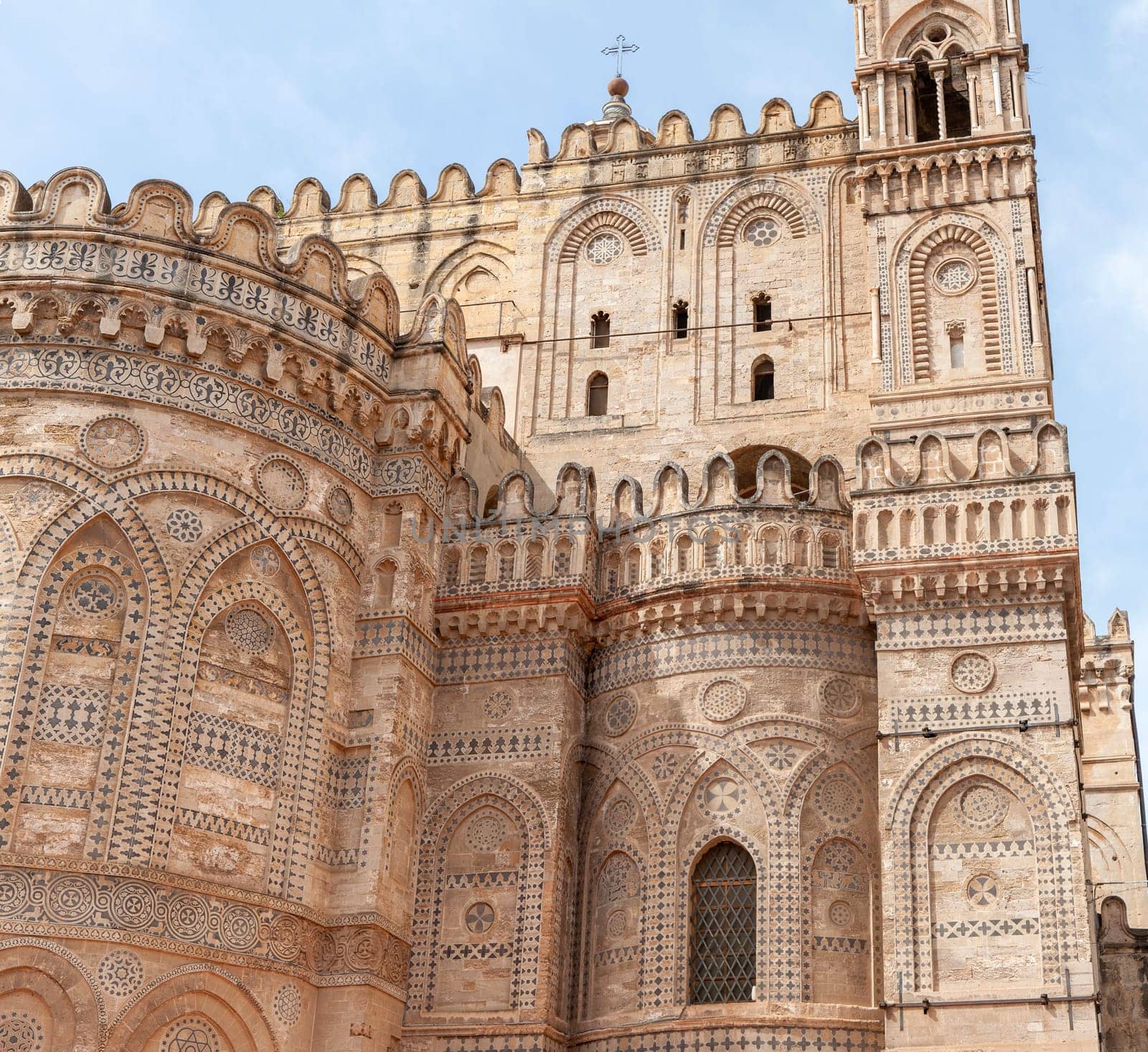 The Primatial Metropolitan Cathedral Basilica of the Holy Virgin Mary of the Assumption, known as the Cathedral of Palermo, Sicily, Italy