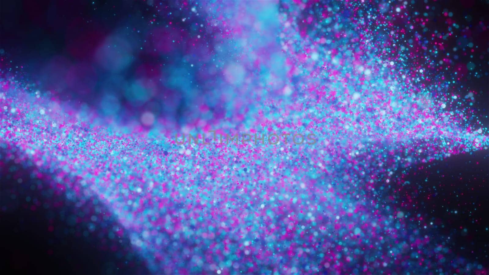 Abstract flowing particles with bokeh by nolimit046