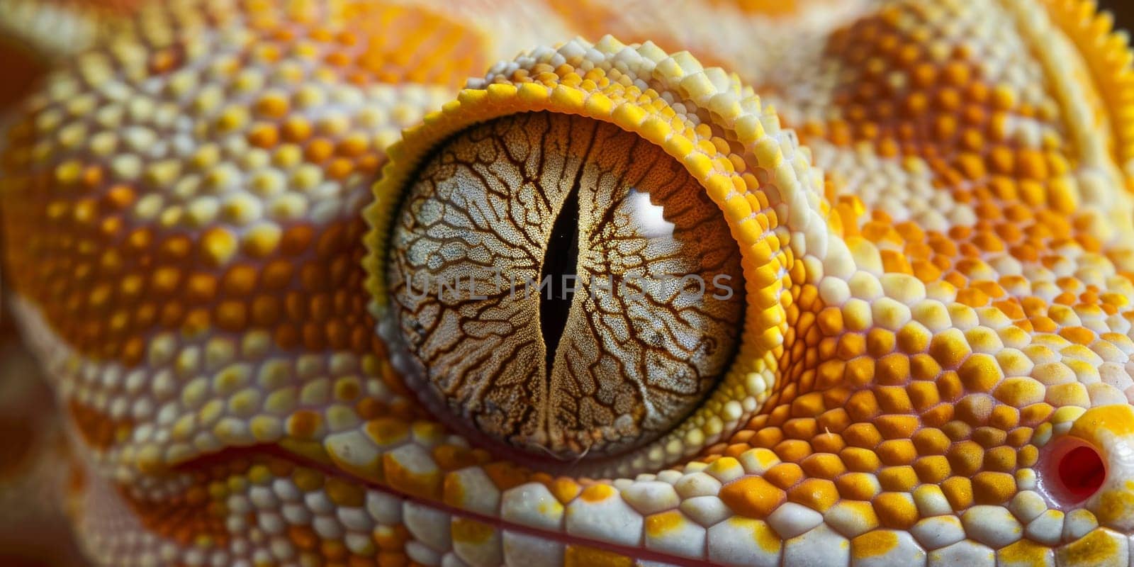 Macro detail to a gecko skin and eye, animal concept