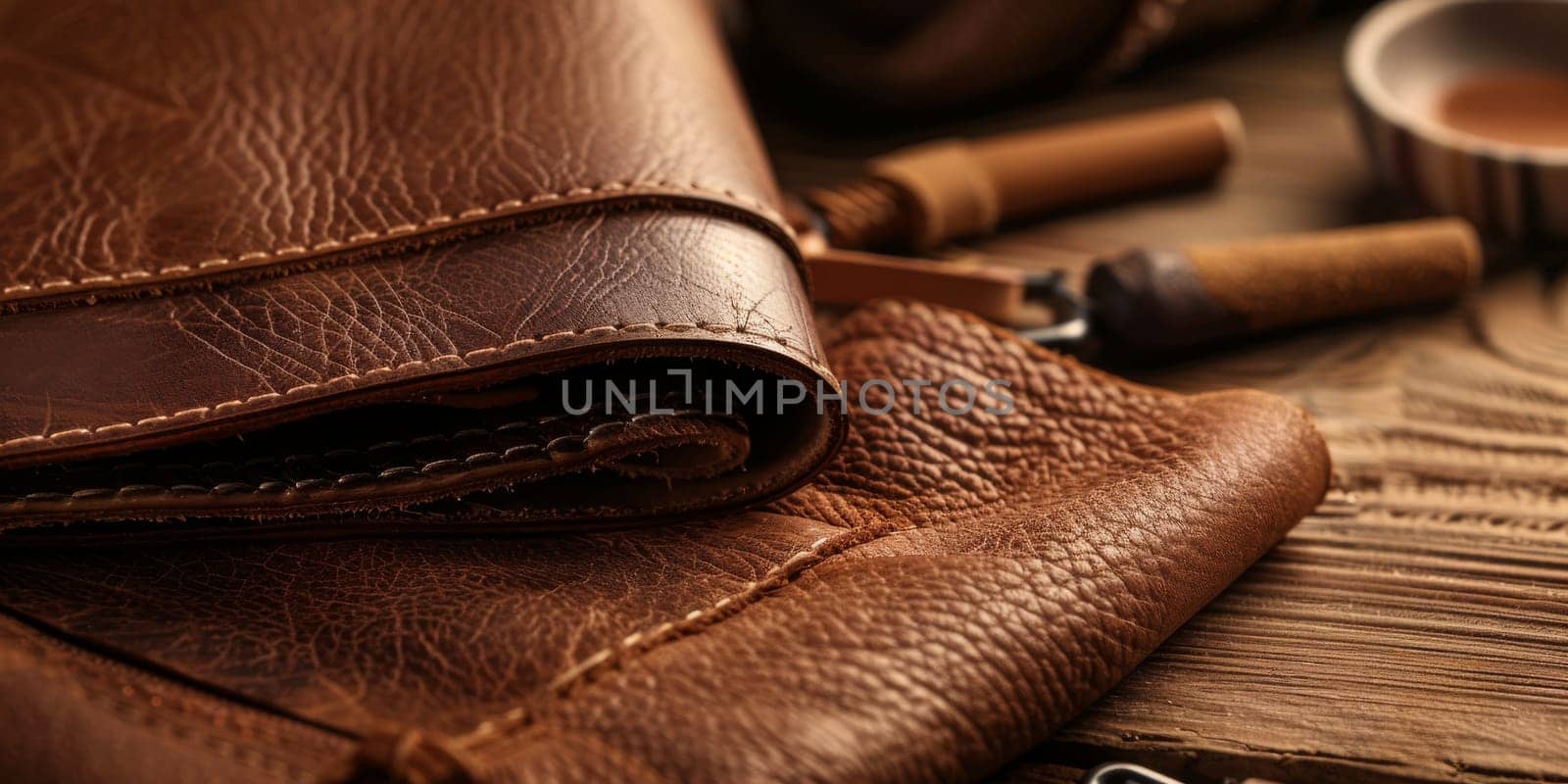 Leatherworking and handcraft of a leather things