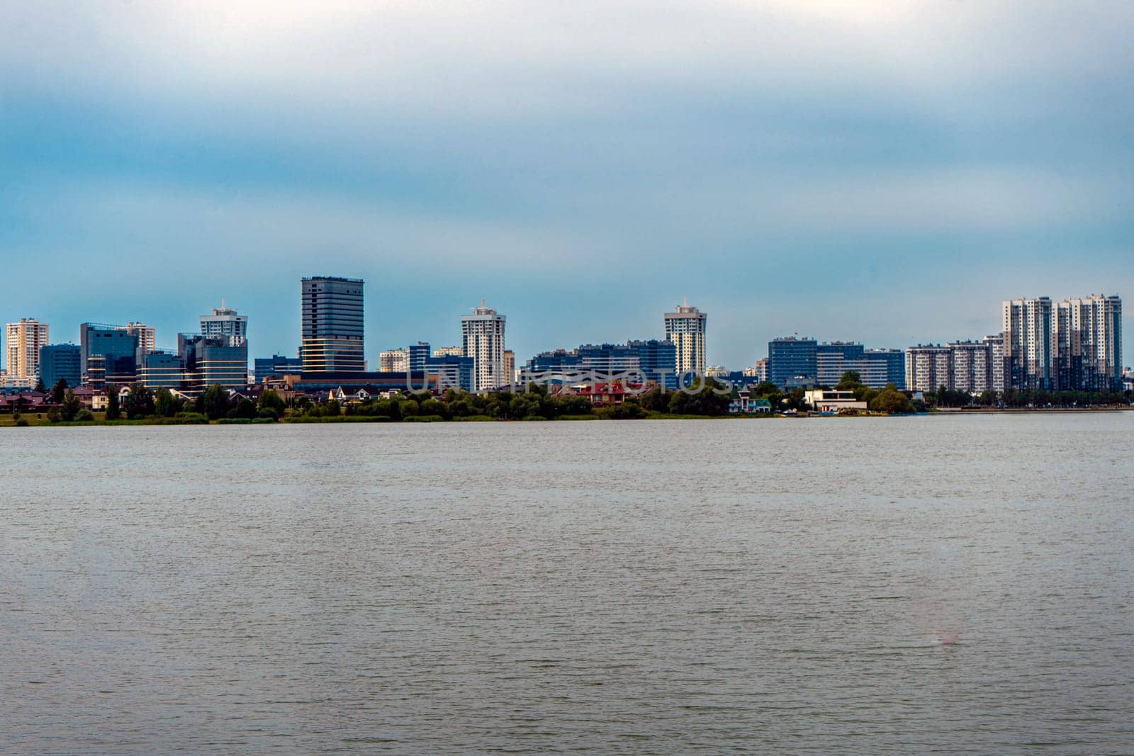 lake is near a residential area of the city. Minsk, Belarus