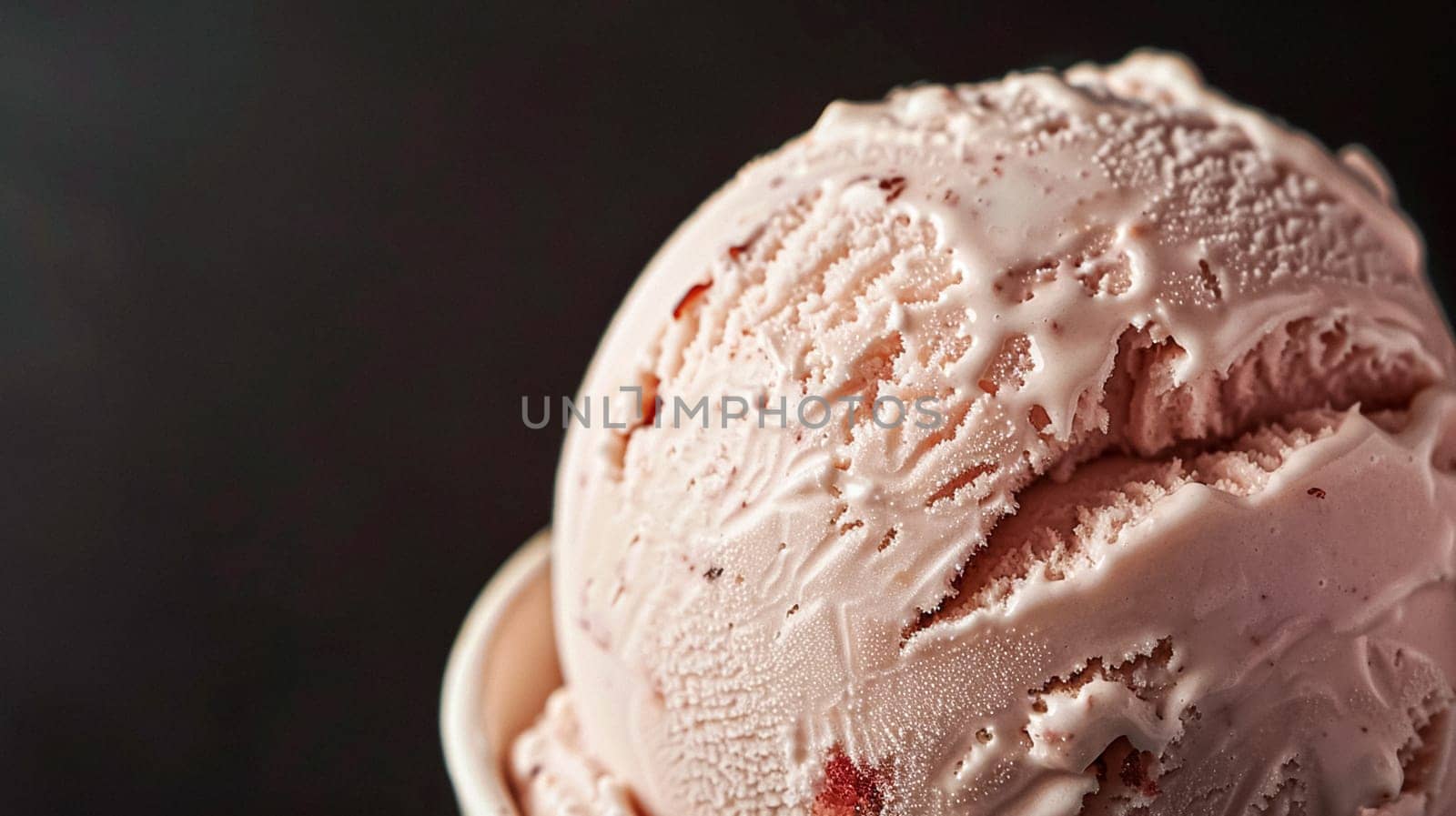 Ice cream commercial, macro food texture background by Anneleven