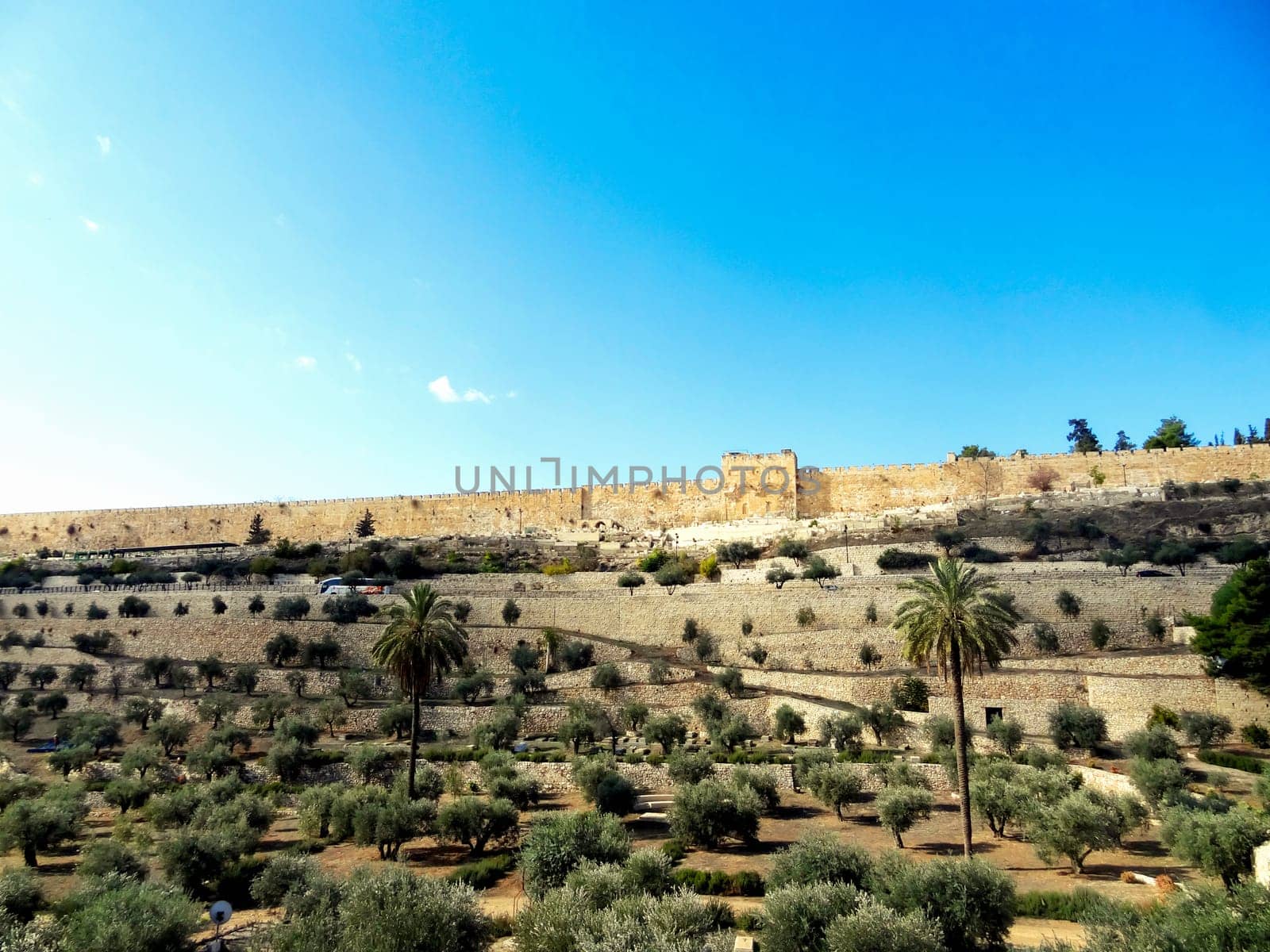 Panoramic view of the old city of Jerusalem, Israel - Oktober 11, 2023