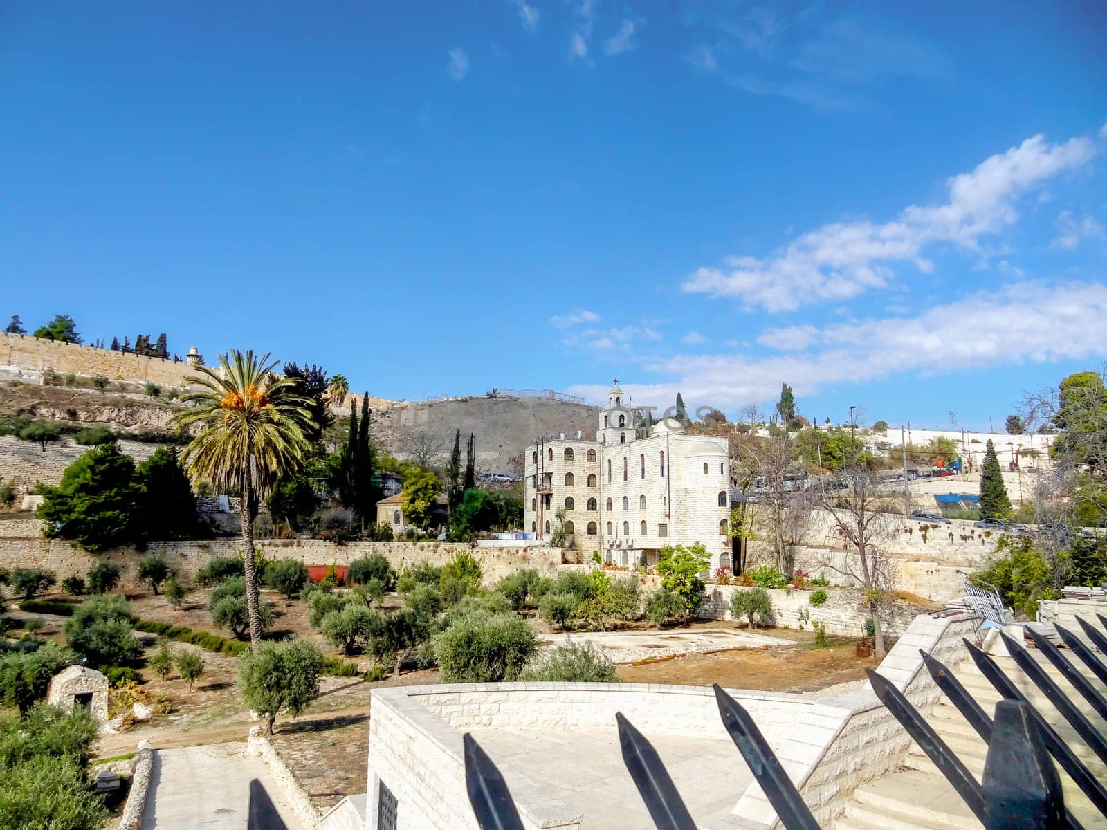 Panoramic view of the old city of Jerusalem. High quality photo