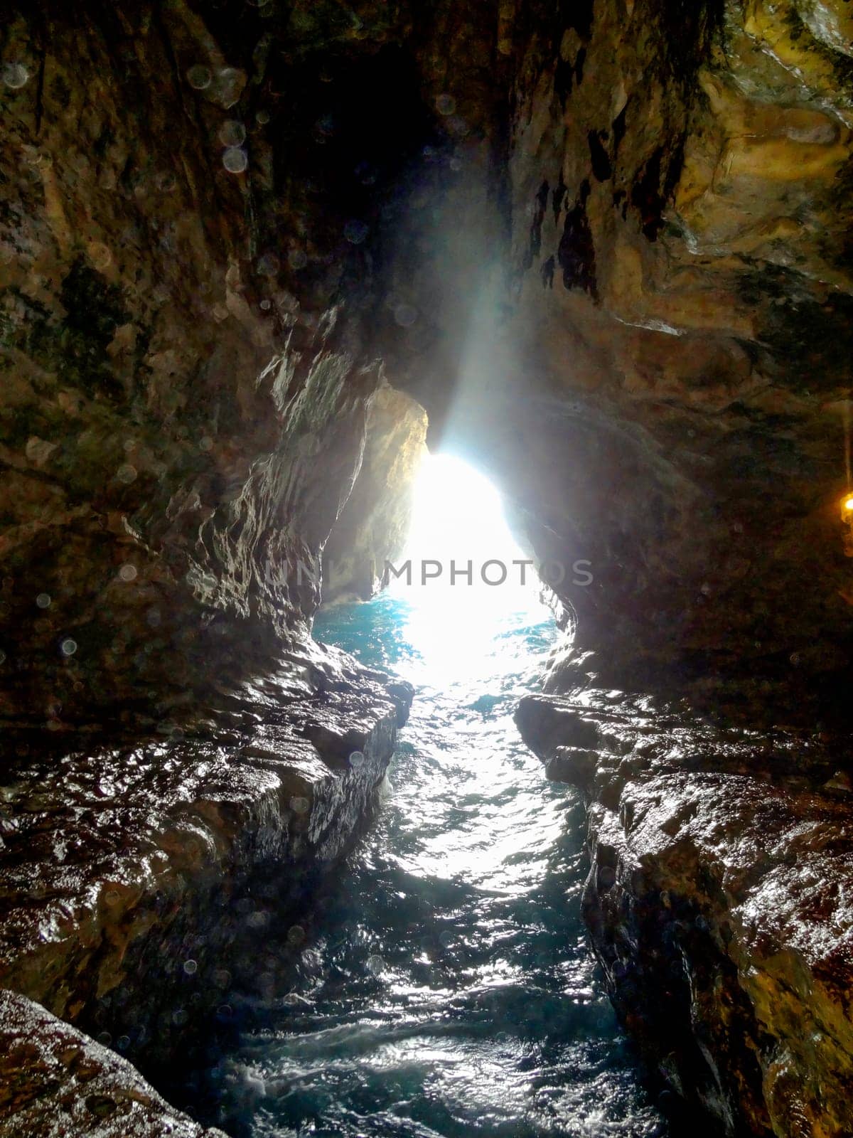 The Limestone rocks and underground grottoes Rosh Hanikre in Israel. High quality photo