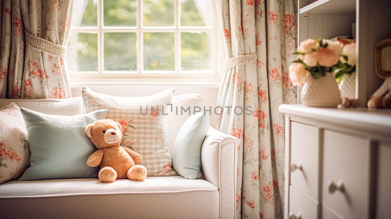 Baby room decor and interior design inspiration in the English countryside style cottage by Anneleven