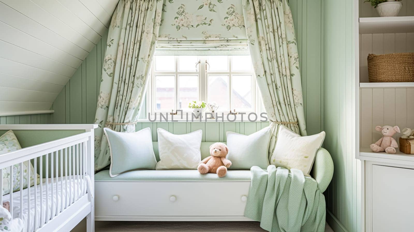 Baby room decor and interior design inspiration in the English countryside style cottage by Anneleven