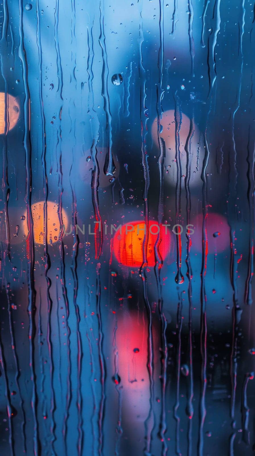 A blurry image of raindrops on a window by golfmerrymaker