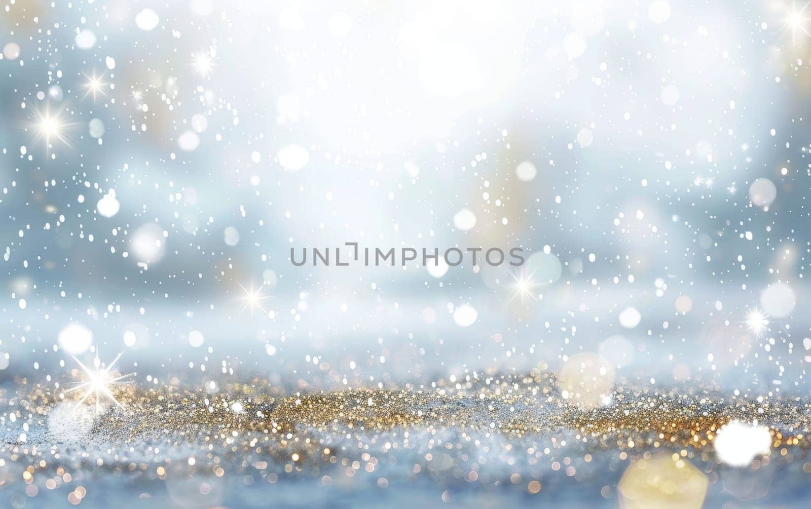 A mesmerizing background of golden sparkles and bokeh effect, creating a festive and enchanting atmosphere that evokes a sense of celebration and magic. by sfinks