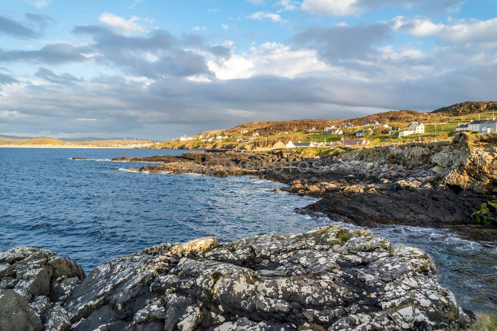 Portnoo seen from the harbour in County Donegal, Ireland