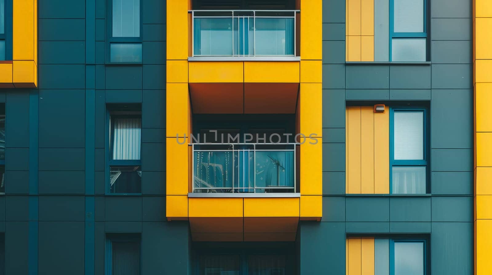 Outside view of modern building exterior, Abstract of modern building exterior, Modern minimalist architecture.