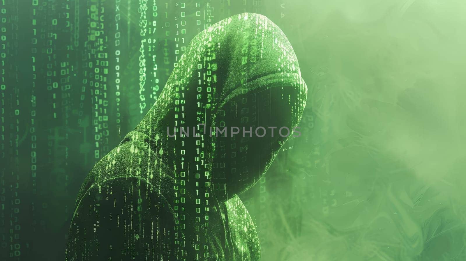 Computer hacker, Ransomware, Cyber security, Threat malware virus, Criminal of technology.