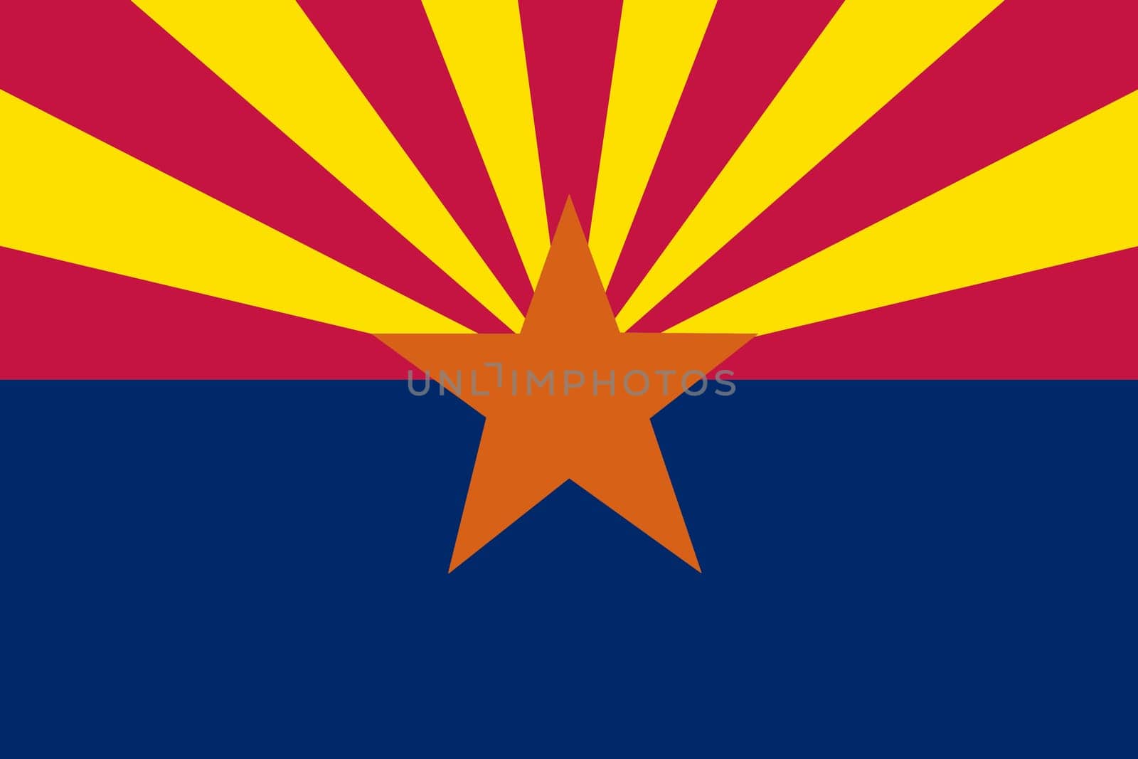 An Arizona State Flag background illustration