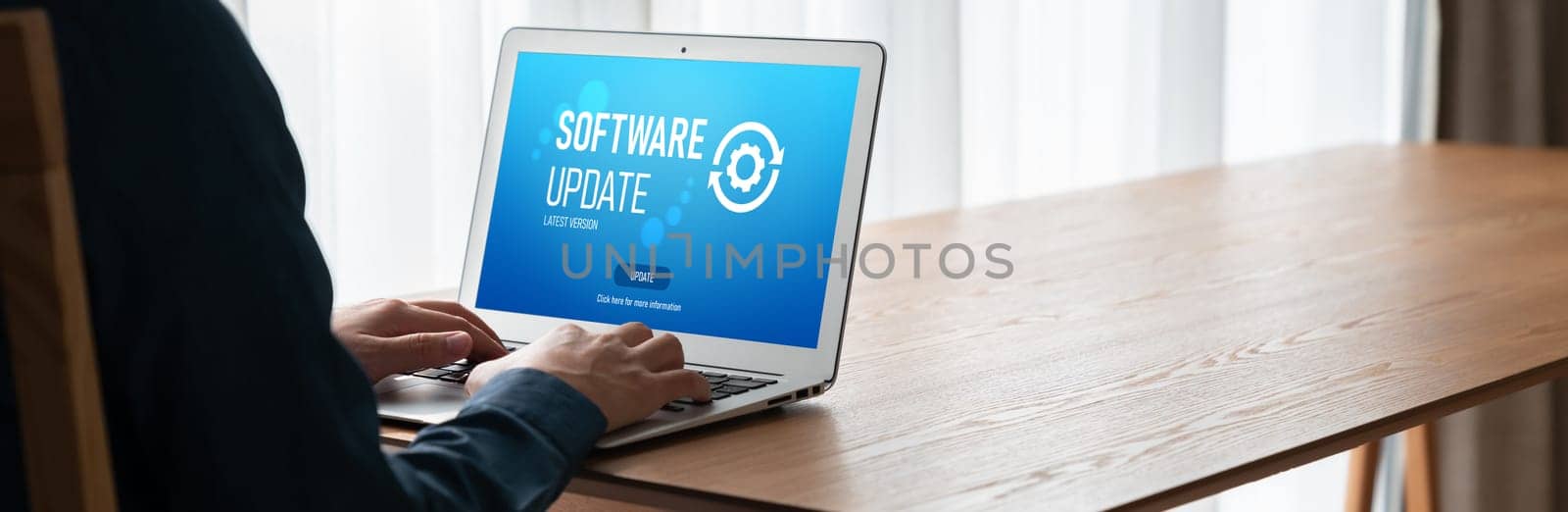 Software update on computer for modish version of device software upgrade