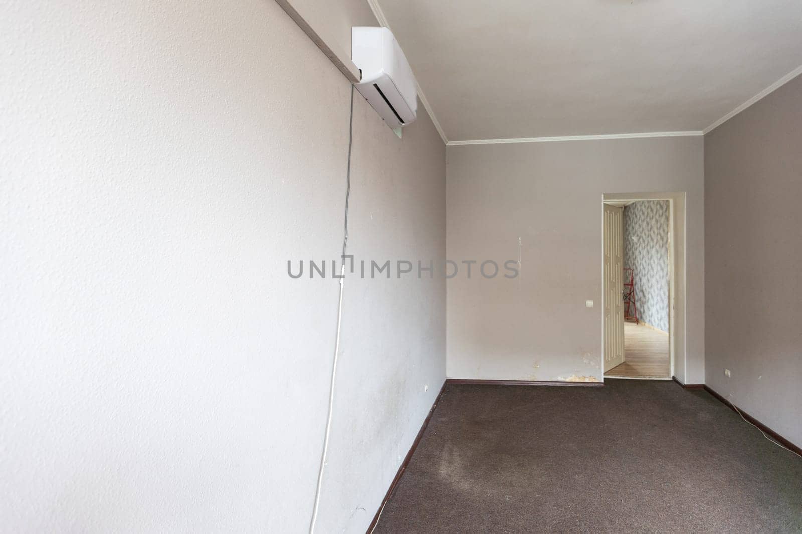 old demolished and dirty room. High quality photo
