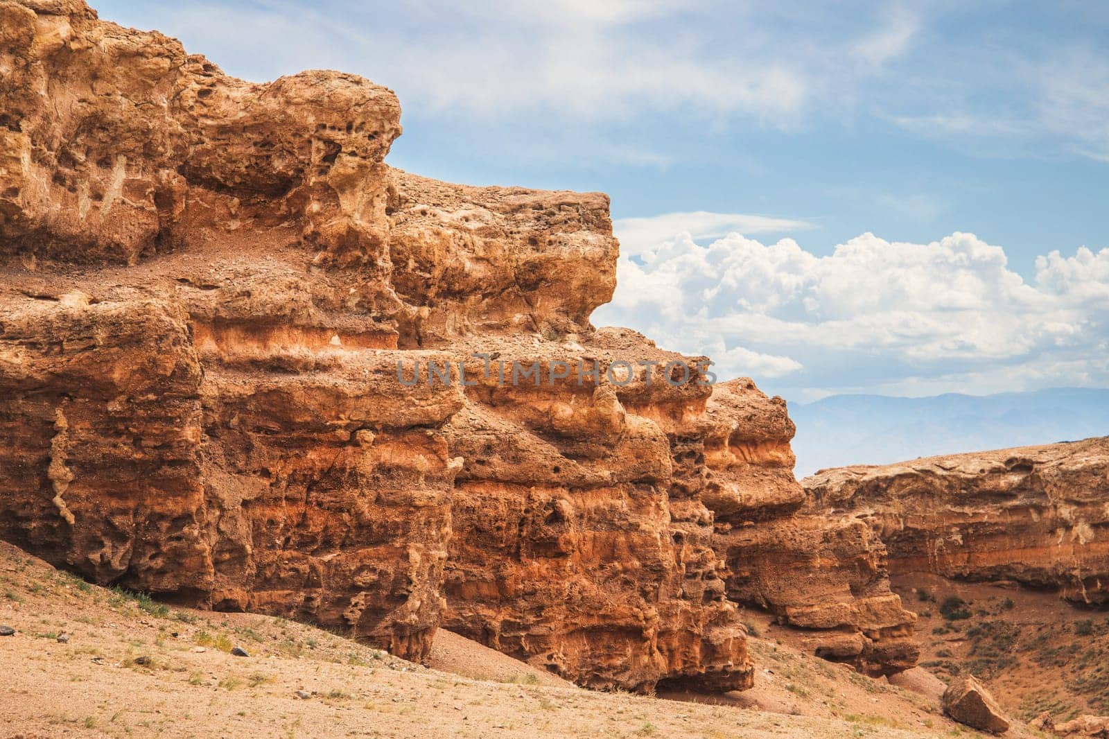 Beautiful nature of Central asia, Charyn canyon in Almaty region of Kazakhstan.