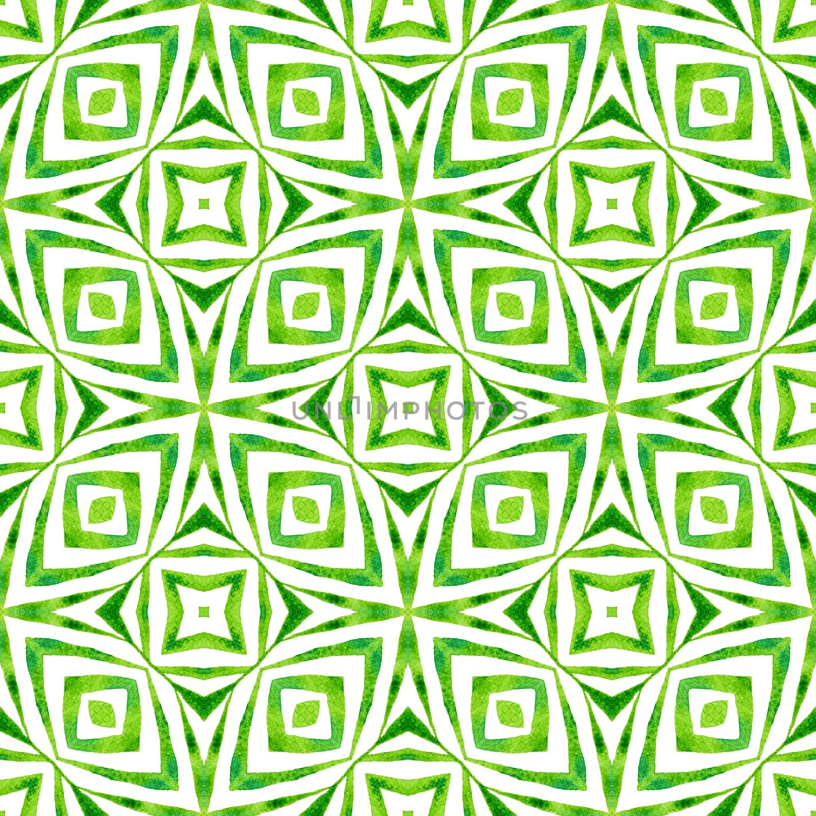 Exotic seamless pattern. Green pleasant boho chic summer design. Textile ready amusing print, swimwear fabric, wallpaper, wrapping. Summer exotic seamless border.