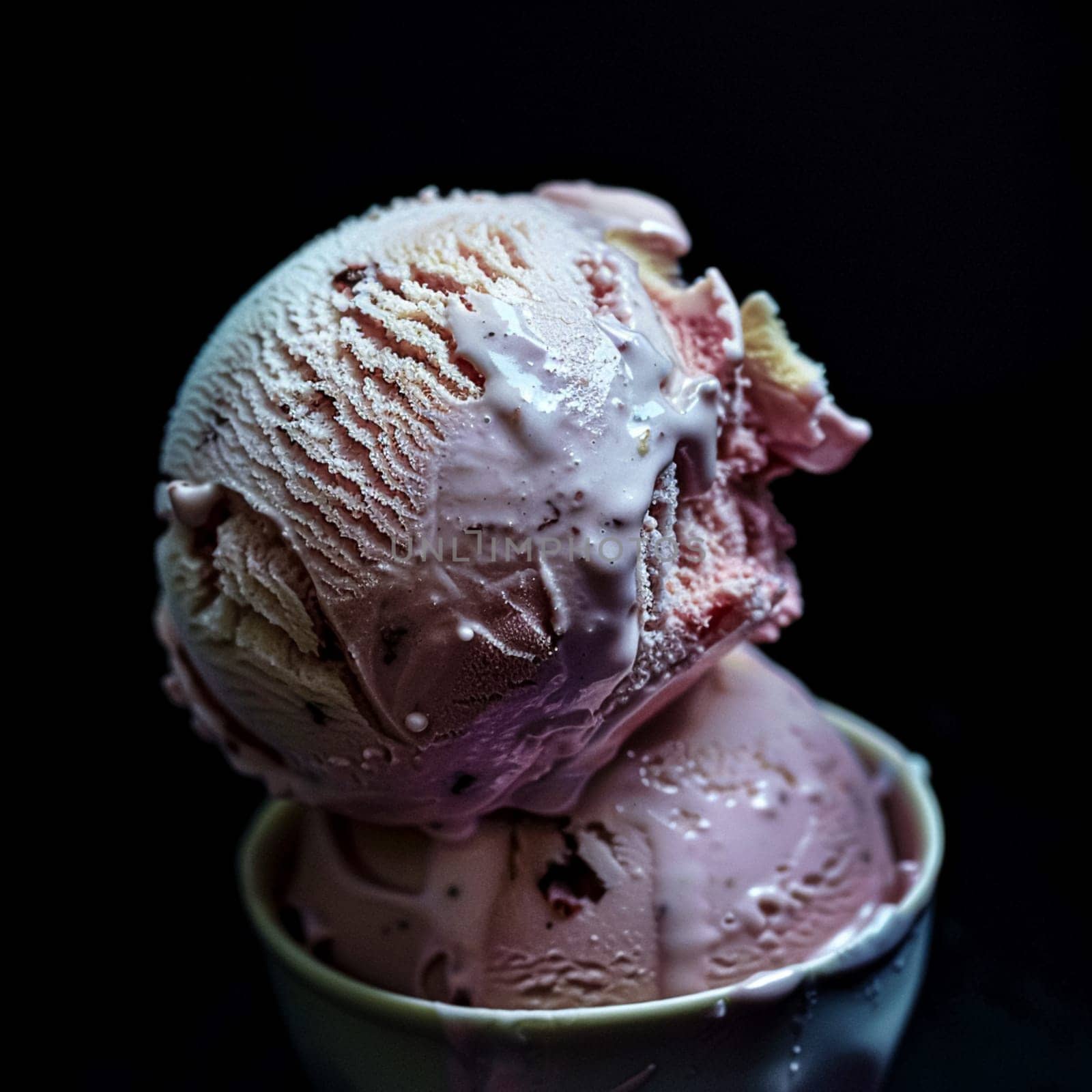 Ice cream commercial, macro food texture background design