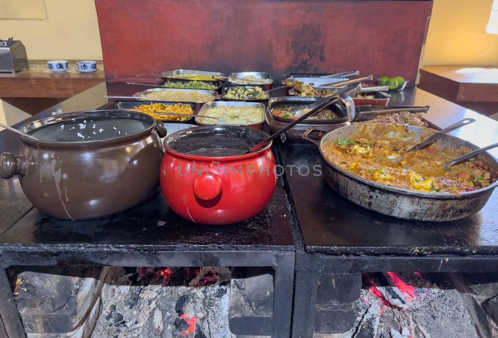 Traditional Brazilian Cuisine Served in Colorful Pots by FerradalFCG