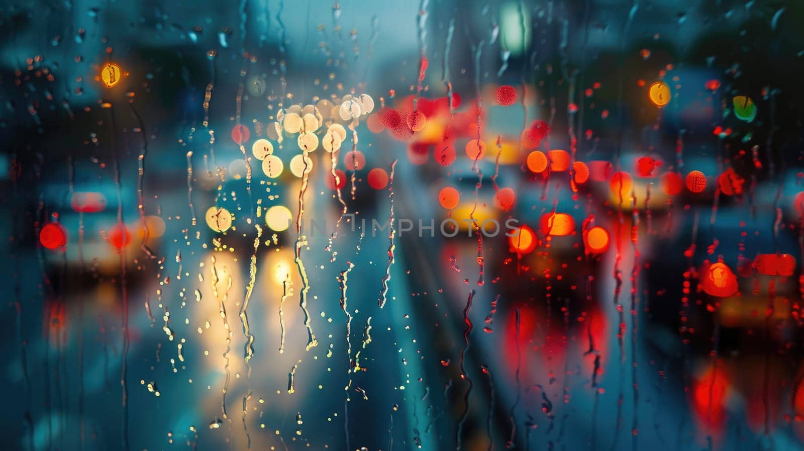 Blurred background of heavy traffic on a rainy day --ar 16:9 Job ID: 78e0ca10-688a-4c50-9d95-0a86df64cc28