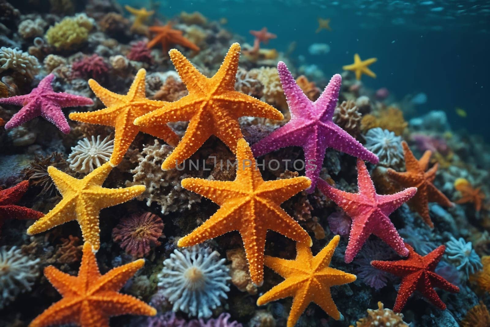 Echinoderms of the Sea: A Starfish's Journey Underwater by Andre1ns