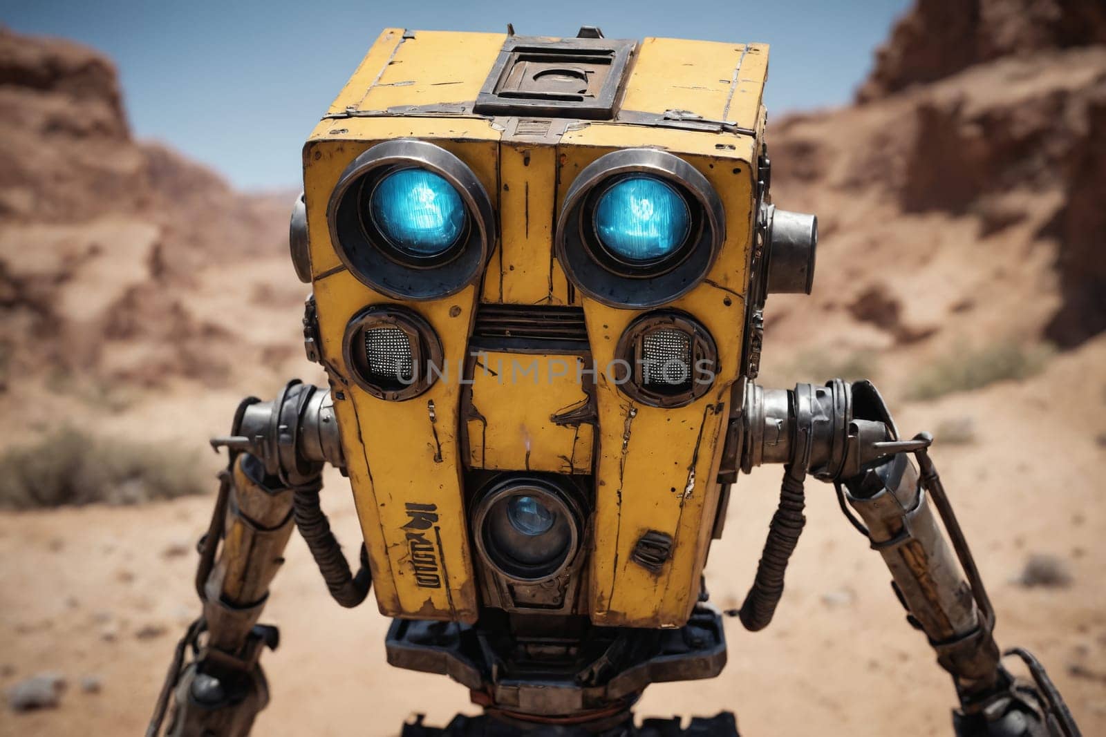 A Glimpse into the Future: Humanoid Robot Exploring the Desert by Andre1ns