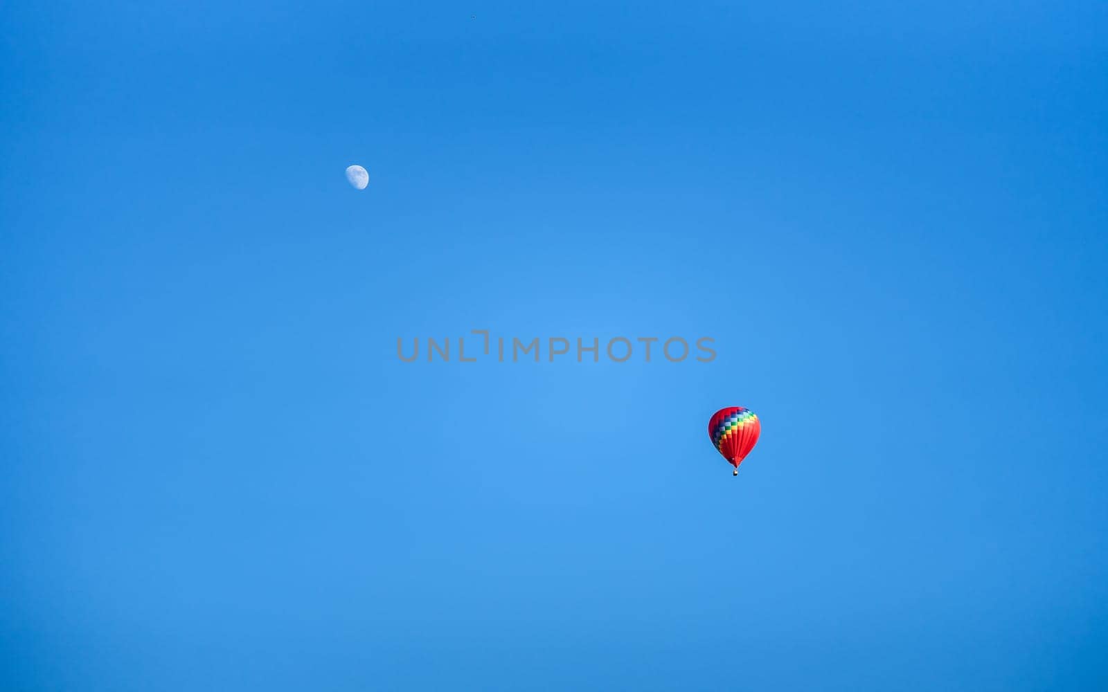 hot air balloon isolated on white background. High quality photo