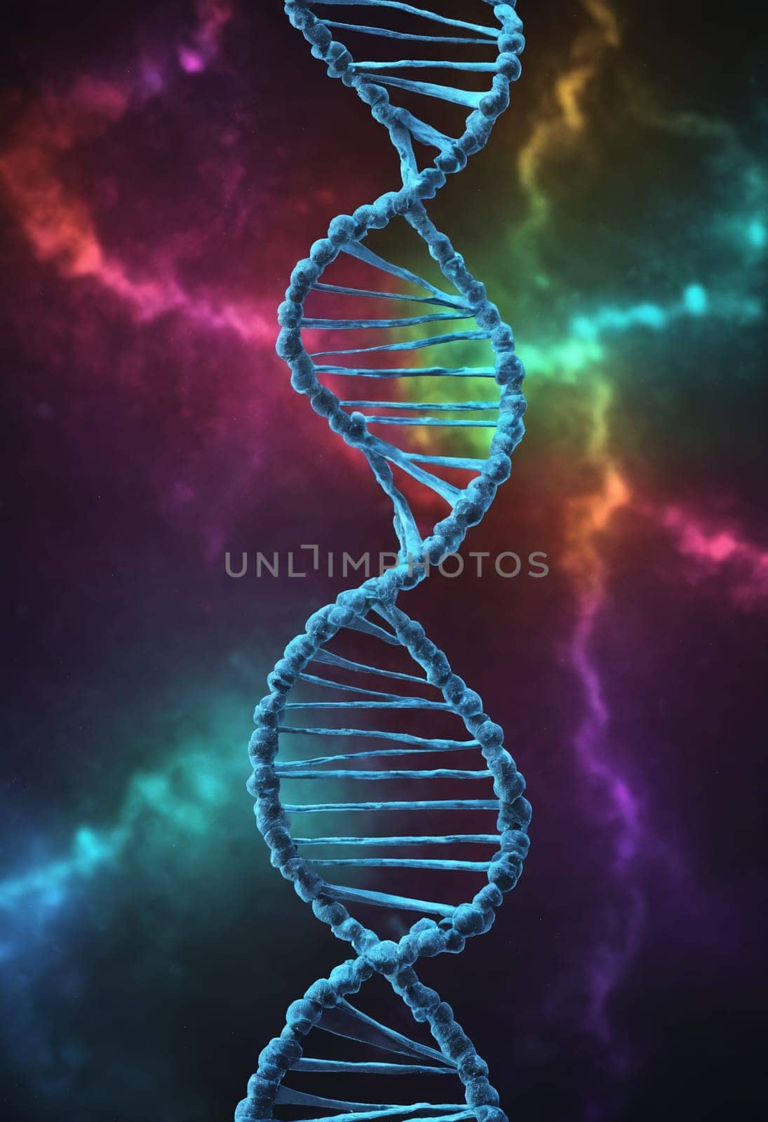 Unraveling Genetics: Color-Coded DNA Structure Visualization by Andre1ns