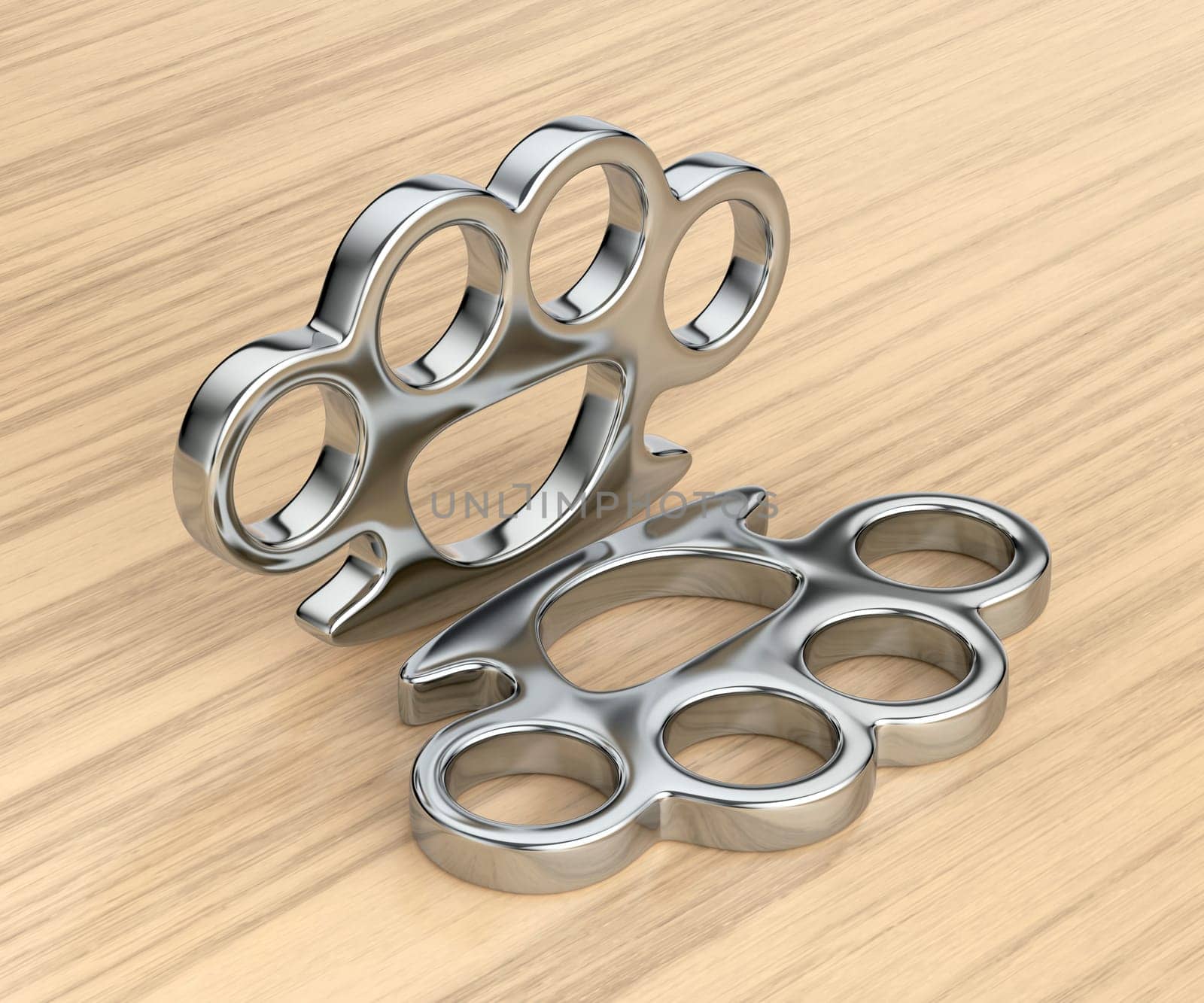 Pair of brass knuckles by magraphics