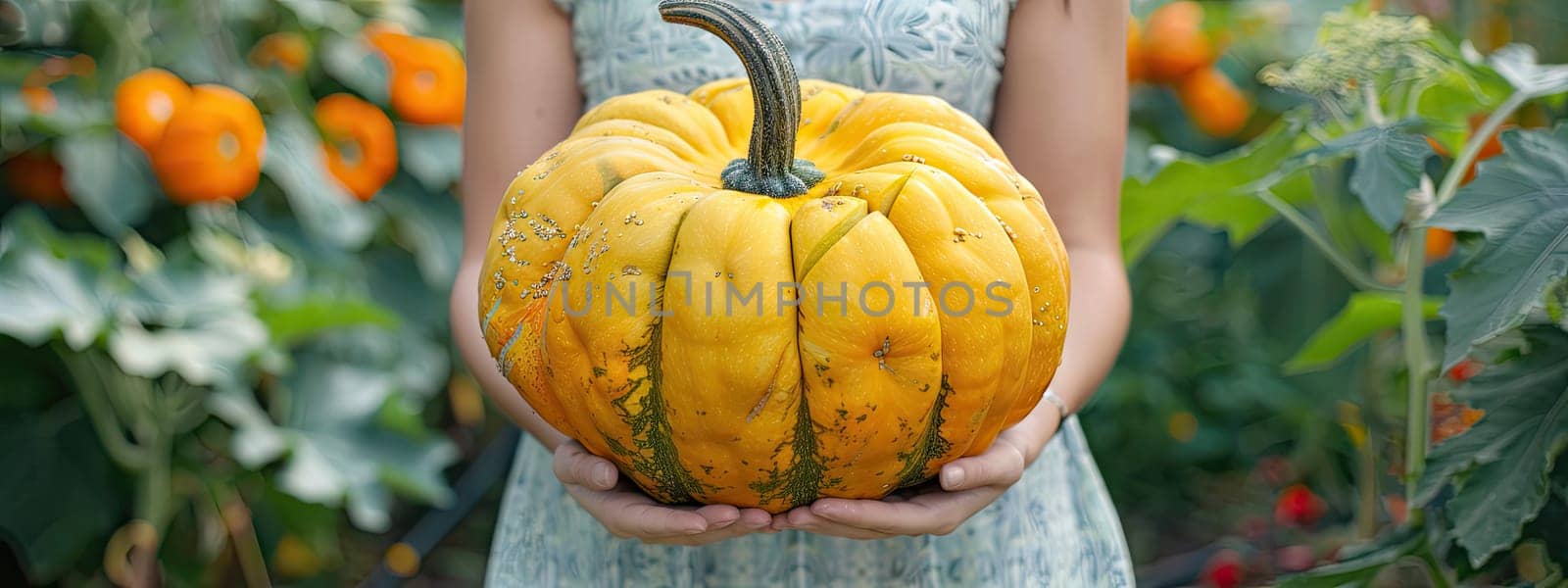 Harvest in the hands of a woman in the garden. Selective focus. nature.