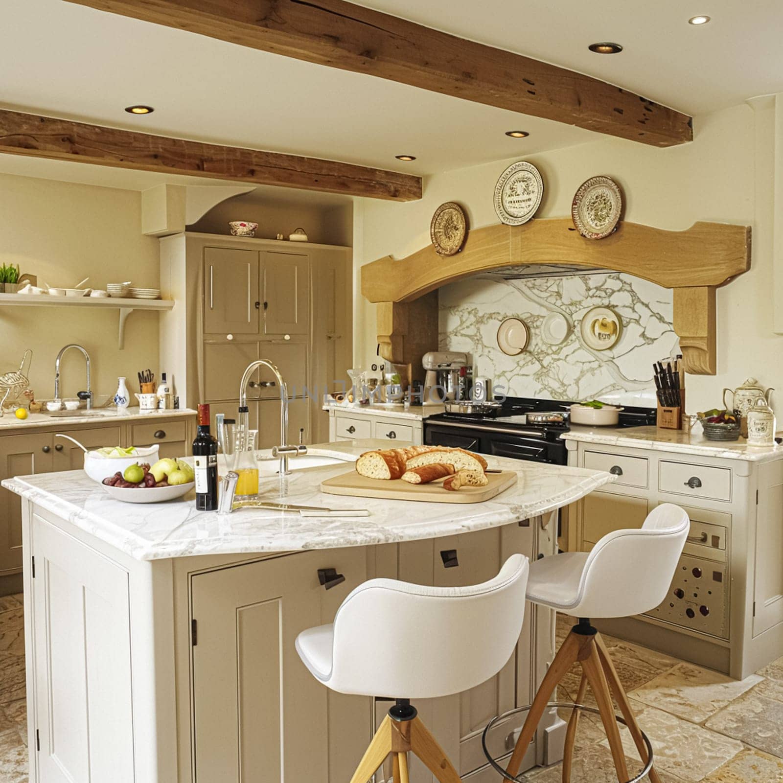 Bespoke kitchen design, country house and cottage interior design, English countryside style renovation and home decor idea