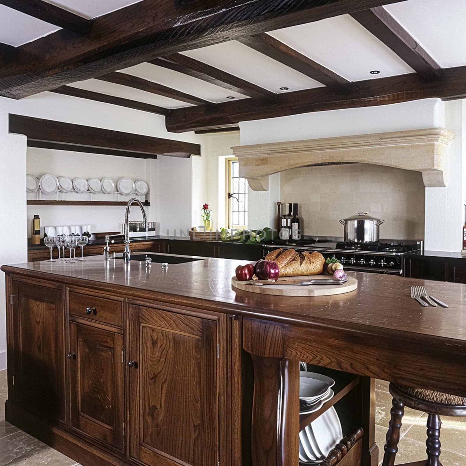 Bespoke kitchen design, country house and cottage interior design, English countryside style renovation and home decor idea