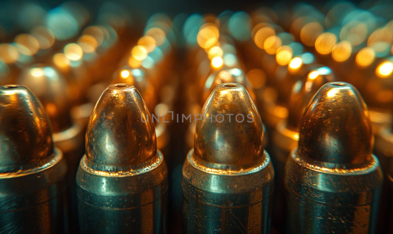 Close Up of Many Bullet Shells. by Fischeron
