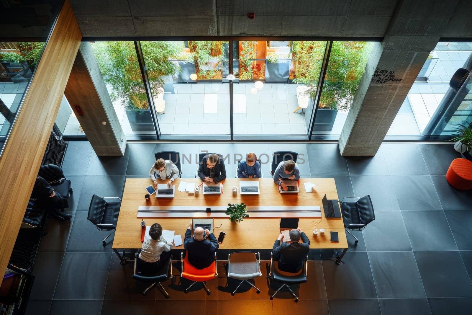 Business people at meeting room at modern office.