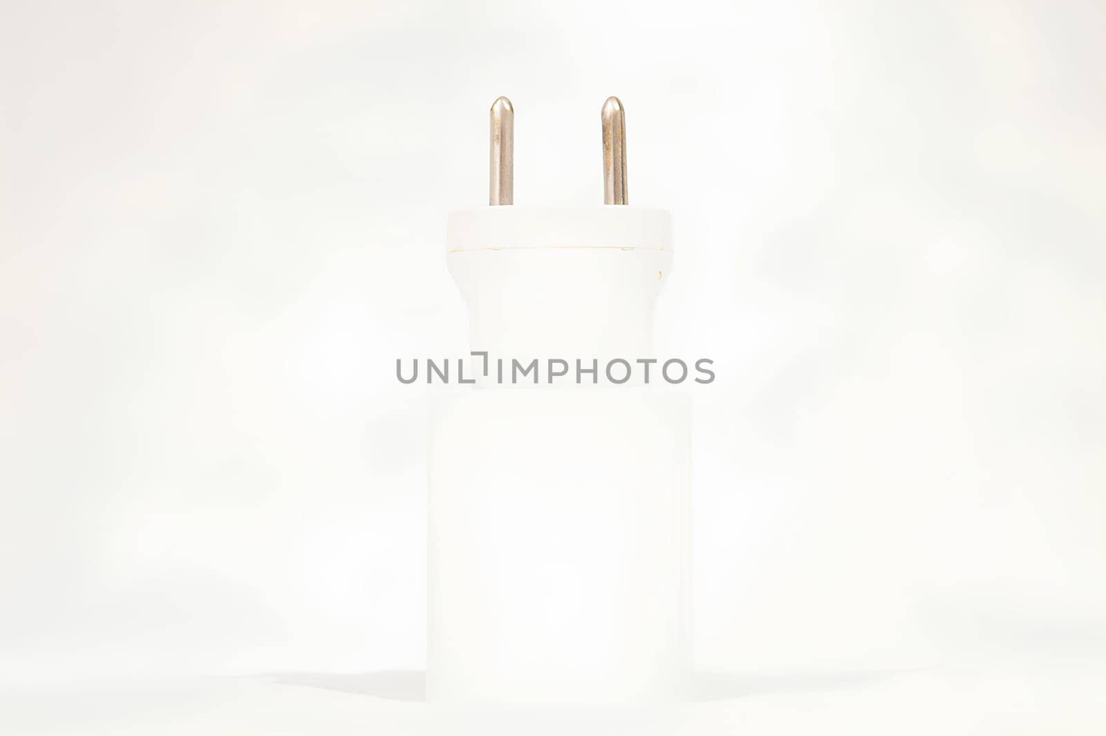 White Power Plug A Simple Connection. High quality photo